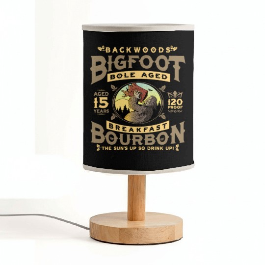 Backwoods Bigfoot Bole-Aged Breakfast Bourbon Fabric Lamps