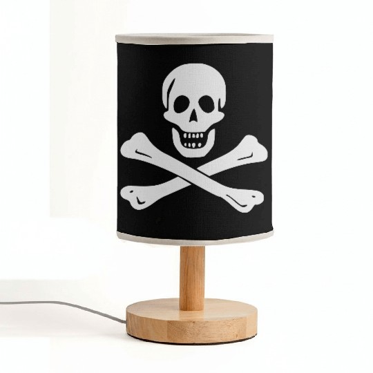 Skull and Crossbones Fabric Lamps