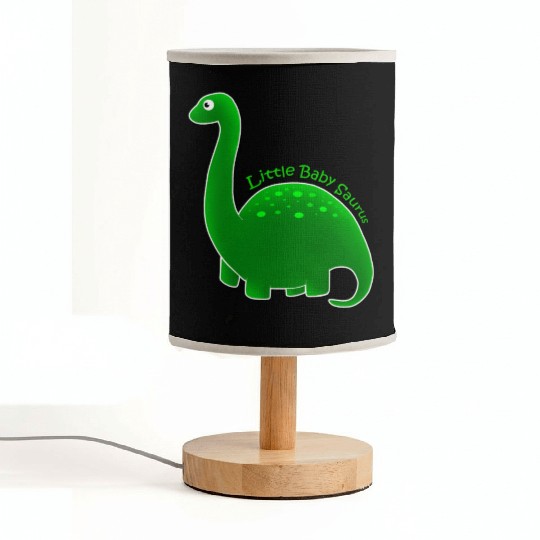 Green Little Baby Saurus Fabric Lamps