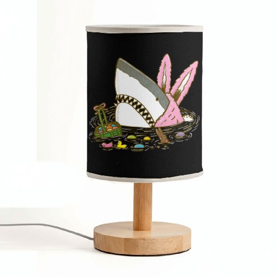 The Easter Shark, Funny Easter,Cute Bunny In Shark Fabric Lamps