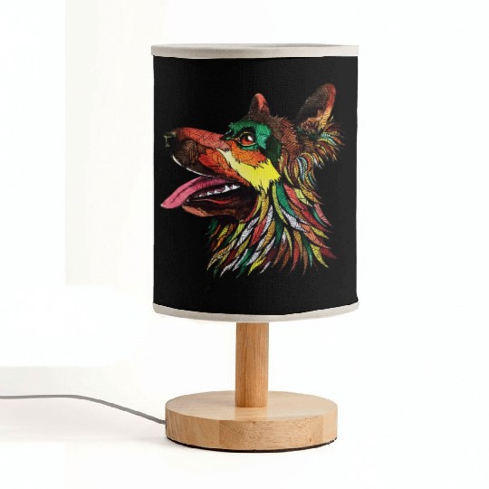 German Shepherd Dog Fabric Lamps