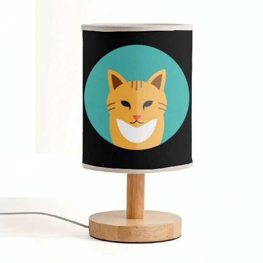 brown cat Fabric Lamps