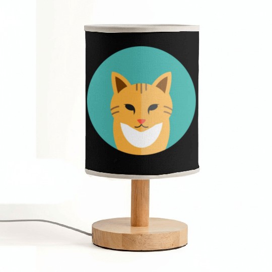 brown cat Fabric Lamps