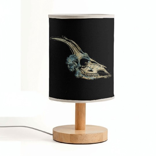 Capricorn skull Fabric Lamps
