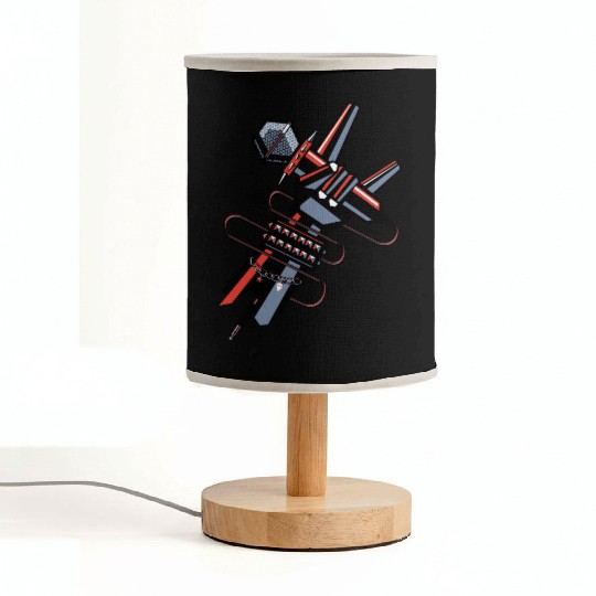 hard rock horns robot Fabric Lamps