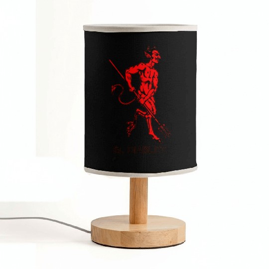 El Diablito The Devil Tarot Cards Readings Fabric Lamps