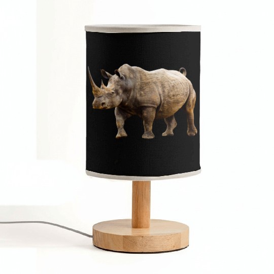 rhinoceros hippo nashorn1 Fabric Lamps