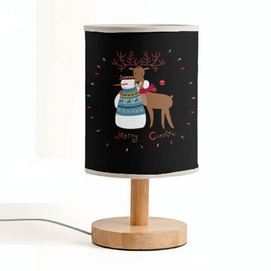 Snowman Fabric Lamps