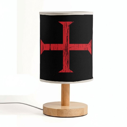 Knights Templar Crusader Cross Fabric Lamps