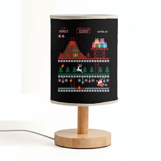 Santa vs Krampus: Merry 8-bit Christmas Fabric Lamps