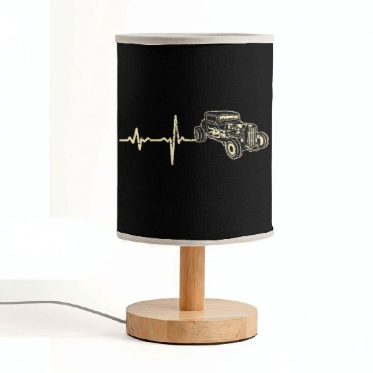 gift heartbeat hot rod hotrod Fabric Lamps