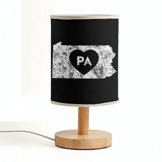 Used I Love Pennsylvania Fabric Lamps