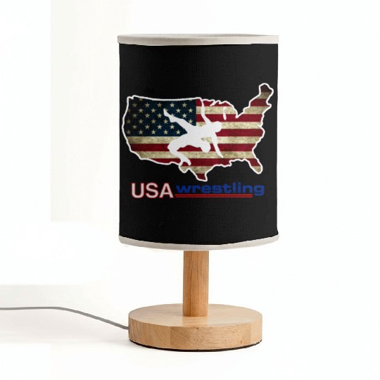 USA Wrestling Fabric Lamps