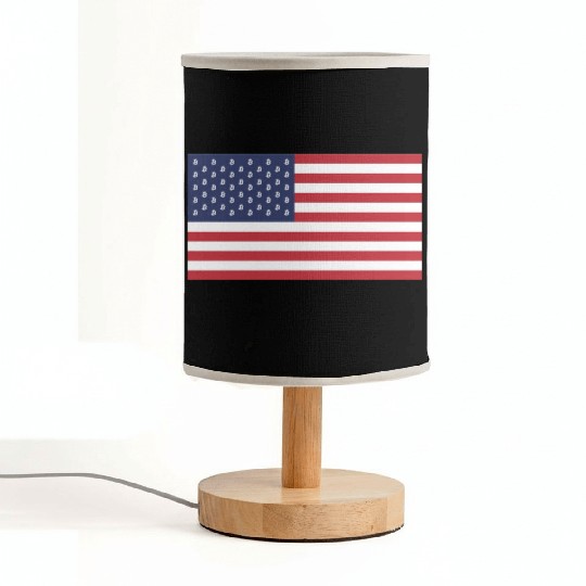 Bitcoin US Flag Fabric Lamps