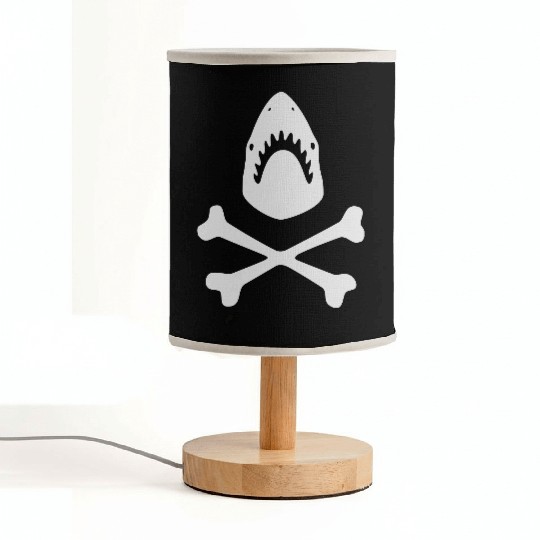 Shark crossbones Fabric Lamps