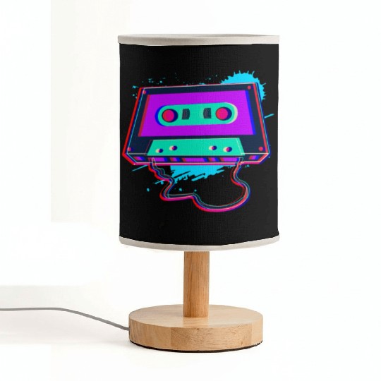 80s Music Cassette Tape : 3D, Neon, 80s songs Fabric Lamps