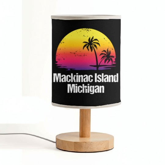 Summer Vacation Mackinac Island Fabric Lamps