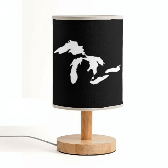 Great lakes white Fabric Lamps