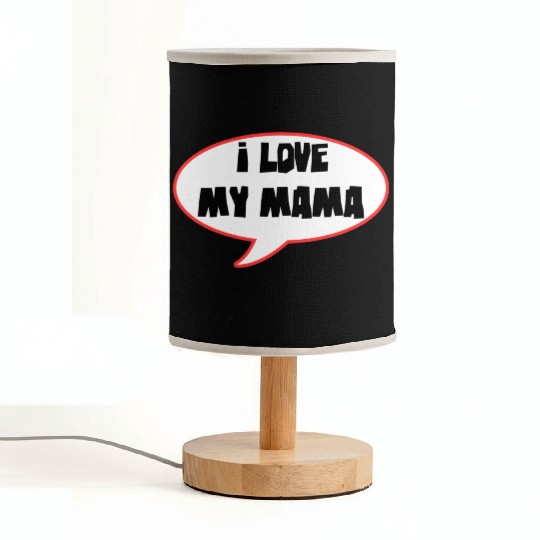 Bold Family Love Speech Bubble Design Fabric Lamps