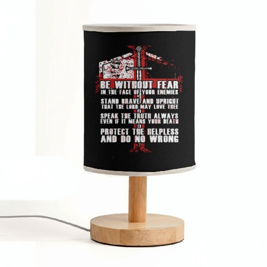 Templar - the knights templar code Fabric Lamps