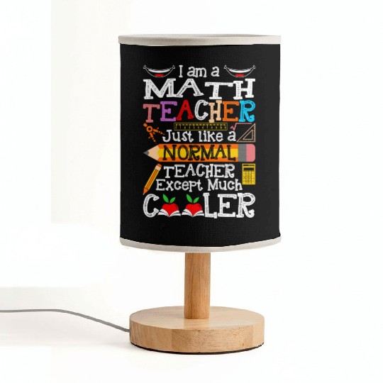 Im A Math Teacher Fabric Lamps