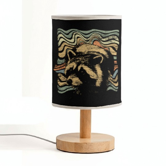 Raccoon Hunting Raccoons Forest Animal Gift Fabric Lamps