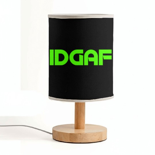 IDGAF (LIME GREEN PRINT) Fabric Lamps