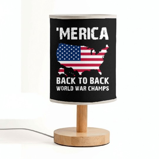 merica back to back soccer Fabric Lamps