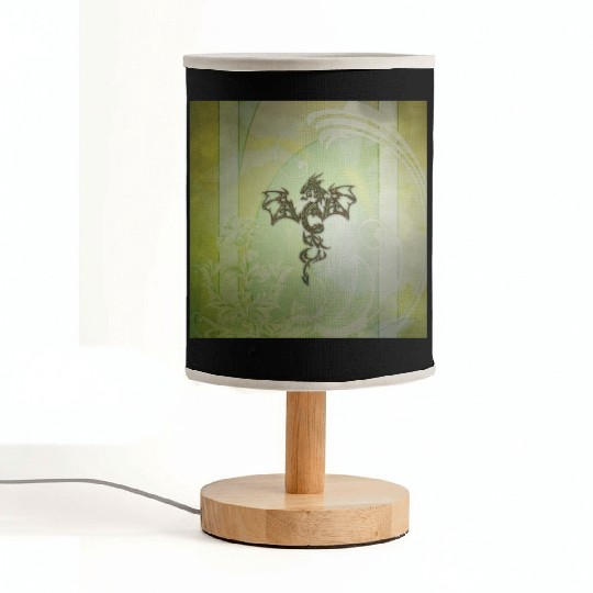 Awesome chinese dragon green colors Fabric Lamps