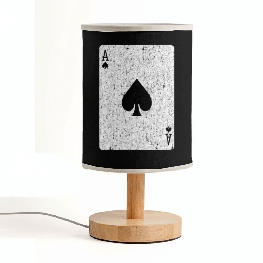 ace of spades playing card Fabric Lamps