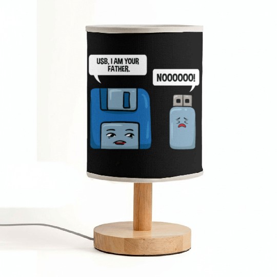Floppy Disc USB Data Nerd Computer Science Gift Fabric Lamps