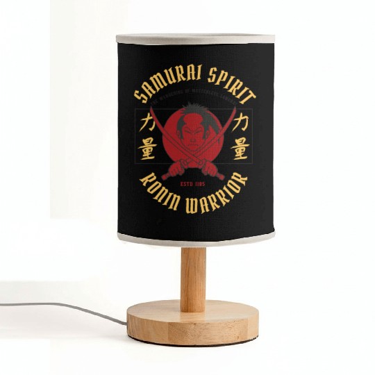 Samurai Spirit Ronin Warrior Japanese Giftidea Fabric Lamps
