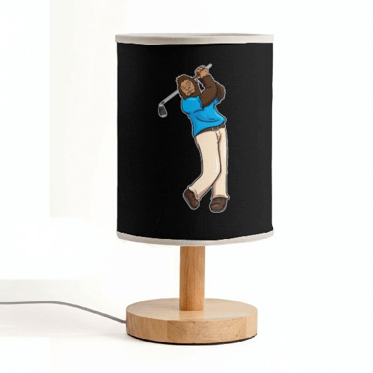 Golf Golfer Bigfoot Sasquatch Gift Fabric Lamps