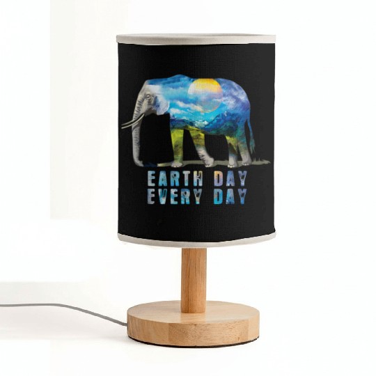 Elephant Earth Day Every Day Fabric Lamps Earth Day