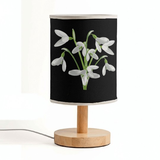Flower Spring Snowdrop White - Gift Idea Fabric Lamps