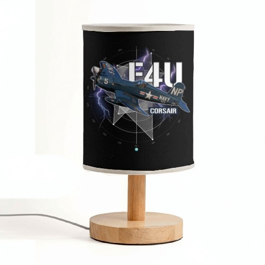 F4U Corsair WWII Aircraft Gift Fabric Lamps