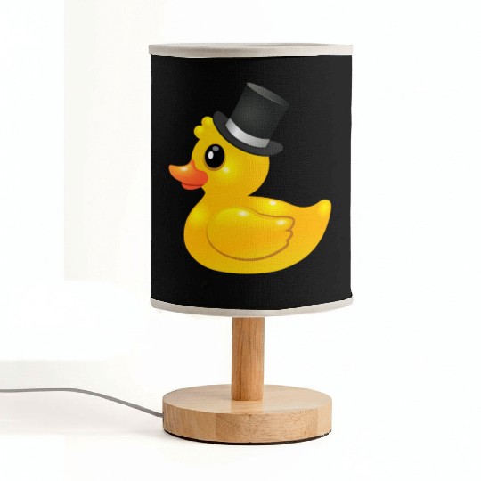 Yellow rubber Duck with topper - Like a sir Fabric Lamps