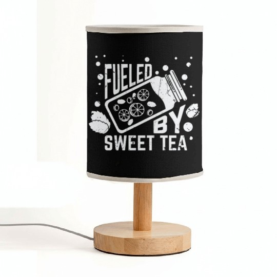 Fueled By Sweet Tea I Funny Southern Country Fabric Lamps