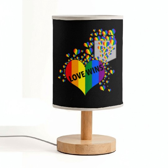 Love Wins Pride LGBTQ Community Pride Month Fabric Lamps
