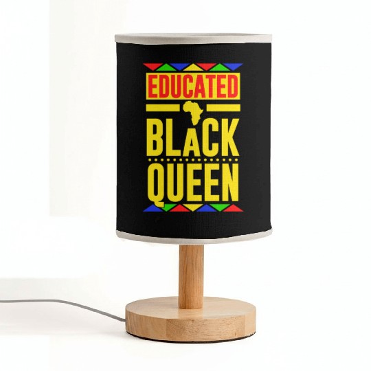 Educated Black Queen Fabric Lamps