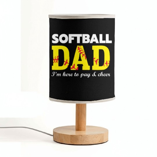 softball dad Fabric Lamps