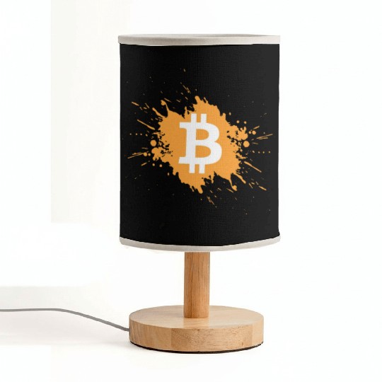 Bitcoin Crypto Cryptocurrency Splash Fabric Lamps