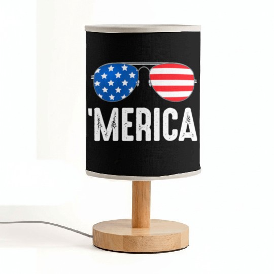 4th of July Merica Fabric Lamps USA American Pride