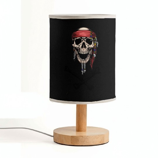 Pirate Skull and Crossbones Fabric Lamps