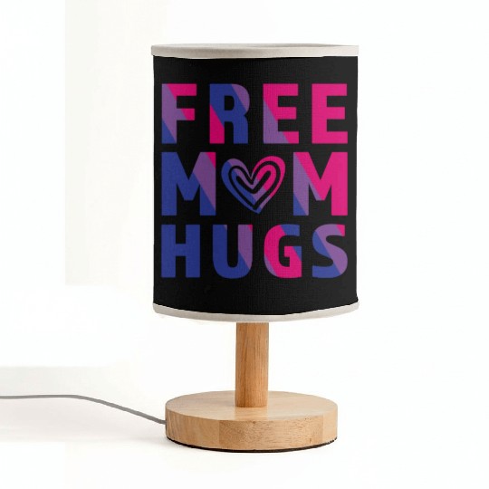 Free Mom Hugs Bisexual Fabric Lamps