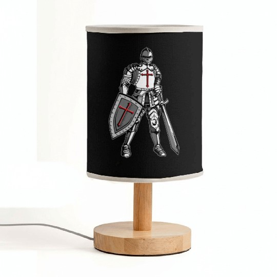 Knights Templar Crusader Cross Armor Fabric Lamps