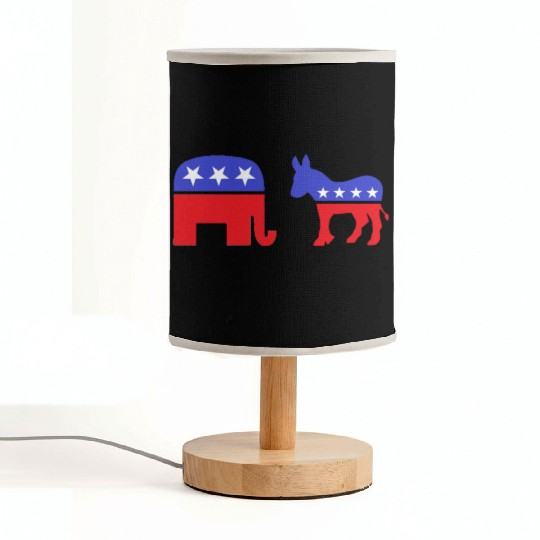 Democrat Republican Fabric Lamps