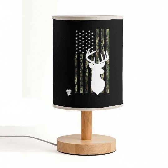Hunting Hunters Deer Camouflage Fabric Lamps