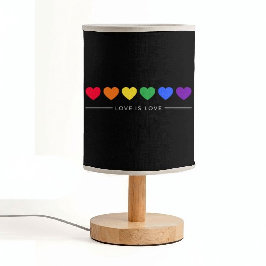Rainbow, LGBT, Gay Pride, Love Wins, Love is Love Fabric Lamps