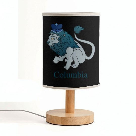 Columbia University Lion Fabric Lamps